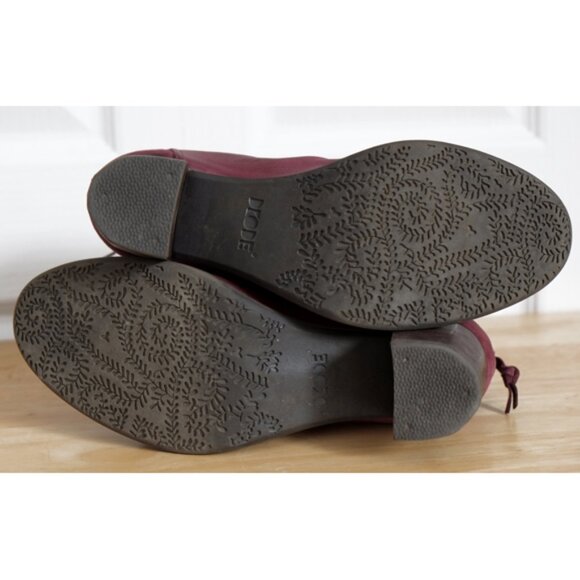 DKODE burgundy leather ankle boots - Picture 4 of 6